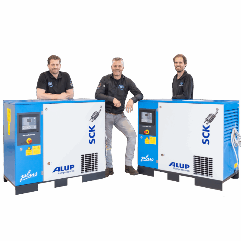 Thijs Rob Mark compressoren werkplaats